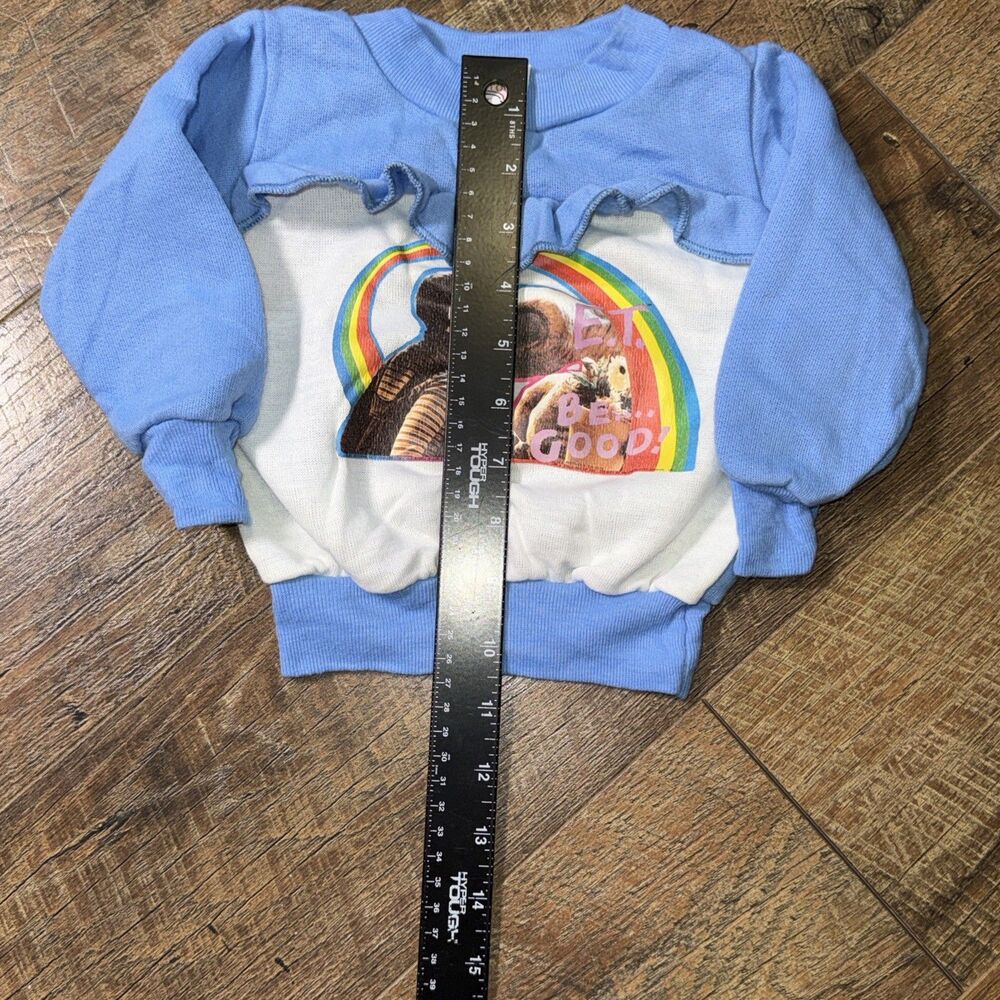 Vintage 1980s E.T. Extraterrestrial Sweatshirt E.T. Be Good Kids Toddler Size 2T - Picture 3 of 6